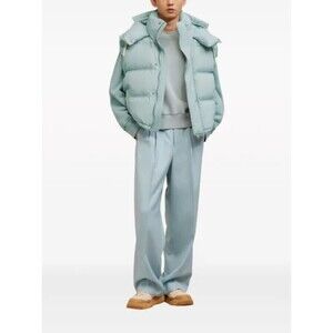 AMI Paris Alexandre Mattiussi Hooded Padded Gilet Down Vest Oversized Ski